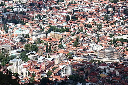 Tập tin:Sarajevo City Center from Trebevic.JPG