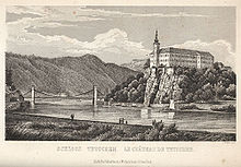 Schloss und Kettenbrücke (1855)