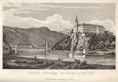Děčín Castle, 1855