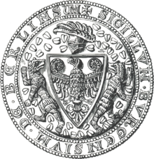 Guild Seal of Berlin, 1280, which closes the book. Seal Berlin 1280.png