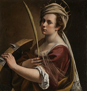 Self-Portrait as Saint Catherine of Alexandria (Gentileschi).jpg