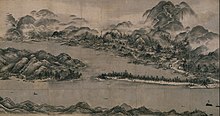 View of Ama no Hashidate, Sesshū, 1501-1506