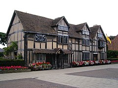 Maison natale de Shakespeare, Stratford-upon-Avon, Angleterre, Shakespeare.