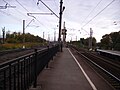 Вид с платформы на юг (слева пути к сортировочной станции)