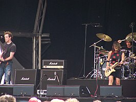 Sick Puppies performing in 2007