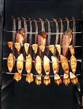 Smoked fish in smoker Smoked fish.jpg