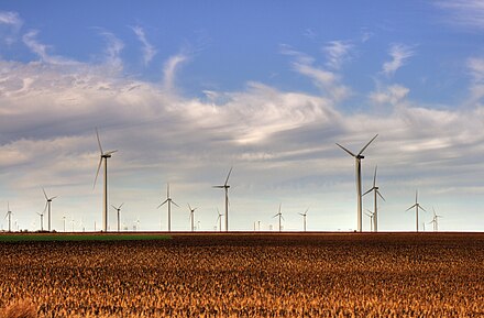 The Smoky Hills Wind Farm as seen from Interstate 70 Smoky Hills Wind Farm.jpg