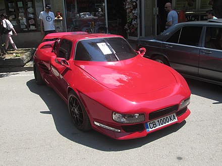 A restored Sofia-B example at a retro car meetup in Ruse, Bulgaria, 2019 Sofia B sports car in Ruse, Bulgaria.jpg