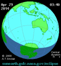 Vorschaubild für Sonnenfinsternis vom 29. April 2014