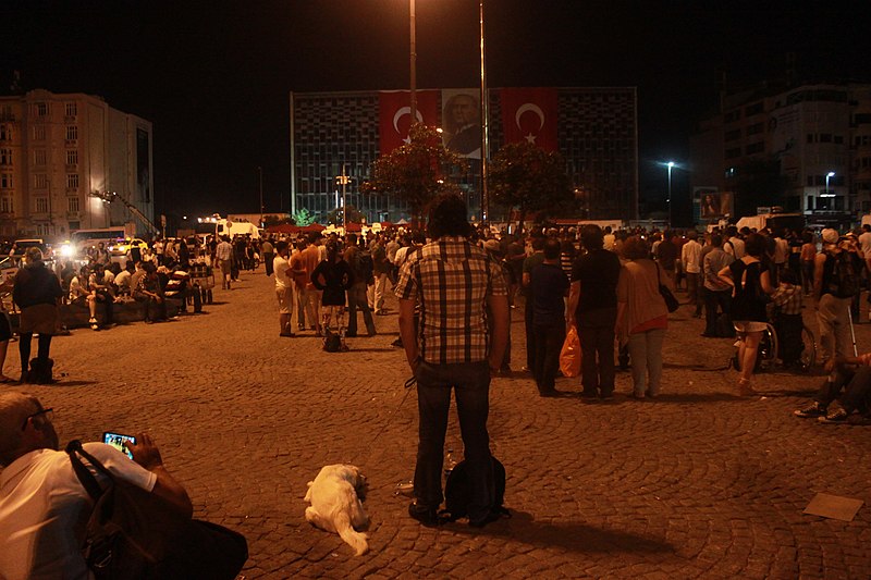 File:Standing Man protests in Taksim Square during Gezi Park protests c.jpg