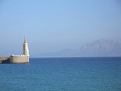Il punto più meridionale dell'Europa continentale: Punta de Tarifa, Spagna - sullo sfondo si scorgono le coste africane