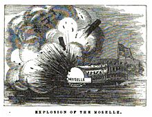 Steamboat Moselle explosion (1838), illus. - ex, Lloyd's Steamboat Directory.jpg