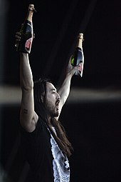 The band collaborated with DJ and producer Steve Aoki, pictured above, for "Why Are We So Broken", in 2018. Steve Aoki (8541724996).jpg