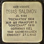 Pedra de tropeço para Osias Salomon (Kiel) .jpg