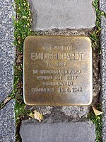 Stolperstein des Nordhäusers Emil Reichardt, ermordet von Nationalsozialisten