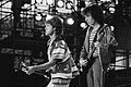 Mick Jagger and Bill Wyman, concert in Rotterdam, 1982