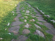 I resti di un'antica strada romana