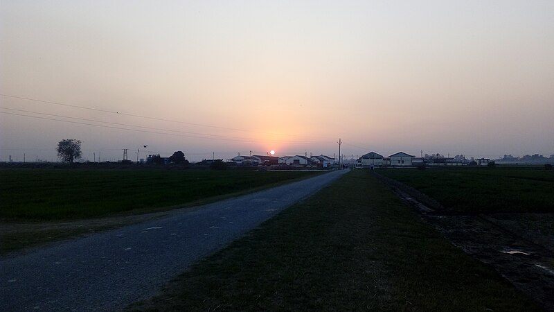 File:Sunset at Crops Research Center, Pantnagar.jpg