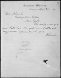 Thumbnail for File:Telegram from President Abraham Lincoln to Mrs. Lincoln, Responding to her Request for a $50 Draft and News of their... - NARA - 301639.tif