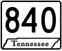 State Route 840 marker