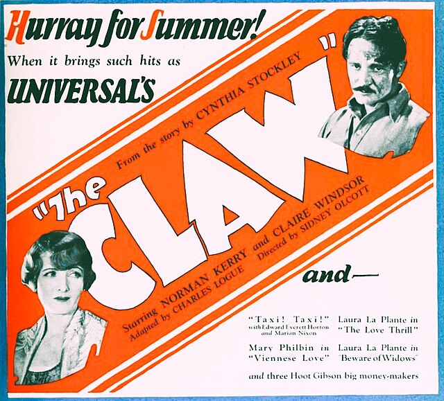 Description de l'image The Claw (1927) - 2.jpg.