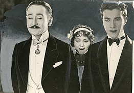 Adolphe Menjou, Bessie Love and Oscar Shaw in The King on Main Street The King on Main Street (SAYRE 14228).jpg