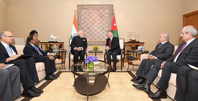 File:The Prime Minister, Shri Narendra Modi with the King of Jordan His Majesty Abdullah II Bin Al-Hussein, at Amman, Jordan on February 09, 2018 (5).jpg