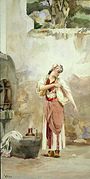 ギリシャの美女 (c.1890) 水彩画