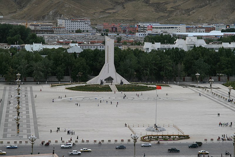 File:Tibet Peaceful Liberation Monument, Potala Square.jpg