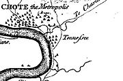 Drawing of Tanasi, Tennessee's namesake, by Henry Timberlake