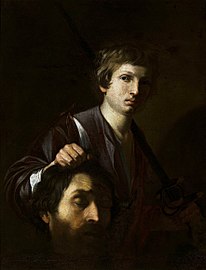 David avec la tête de Goliath (Varsovie)