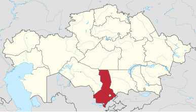 Turkistan in Kazakhstan.svg