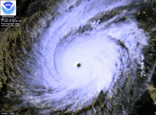 Typhoon Paka Category 5 Pacific hurricane and typhoon in 1997