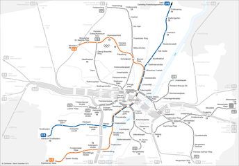 Plan Stammstrecke 1 (U3/U6) 2010