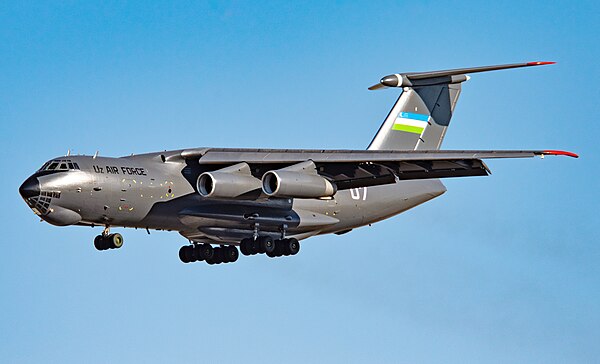 An Ilyushin Il-76MD landing at Beijing Capital International Airport