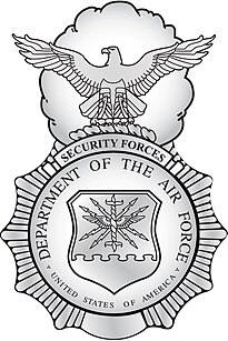 air force security forces police badge