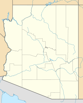 Map showing the location of Tonto Natural Bridge State Park
