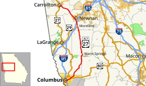 Map Us 27 U.S. Highway 27 Alternate