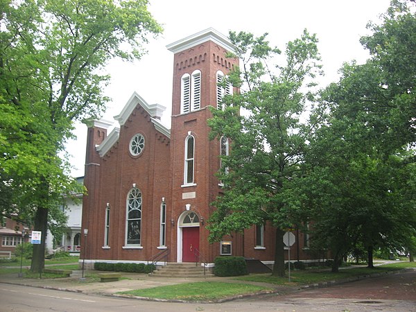Unity Church, erected in 1872 and listed on the National Register of Historic Places
