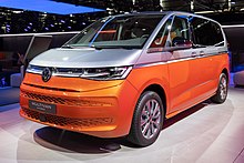 Multivan eHybrid in the booth of VW Commercial Vehicles at IAA Mobility 2021