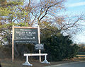 The Welcome sign for Valley Stream State Park from the Southern State off-ramp.
