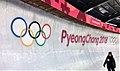 At the Alpensia Sliding Centre, Pyeongchang 2018.
