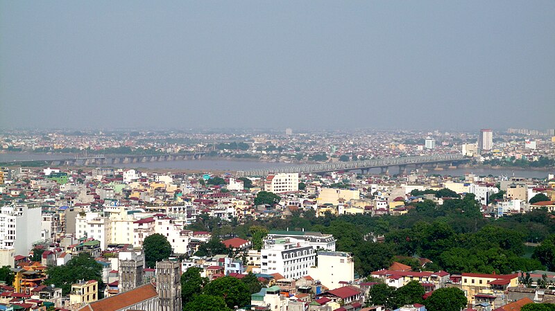 File:View of Hanoi with Chuong Duong Bridge.jpg