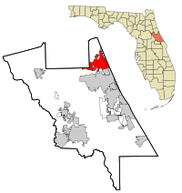 Poziția localității Ormond Beach, Florida