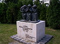 World war II memorial in Pápa on Károly Esterházy street, Pápa, Hungary.