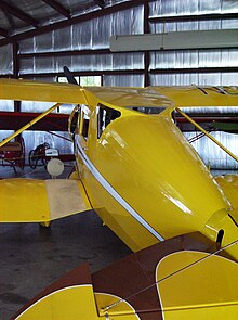 Waco UEC at the EAA Airventure Museum, Oshkosh showing distinctive skylight used on early cabin Wacos