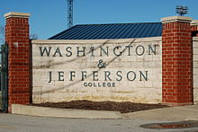 Cameron Stadium, home of Washington & Jefferson Presidents football since 1890. WashJeffFootball.JPG