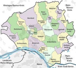 Distretti di Wiesbaden