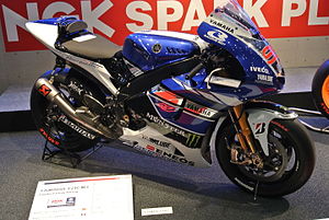 Yamaha YZR-M1 Tokyo Motorcykel Show 2014.JPG