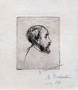 Portrait de Degas by Marcellin Desboutin